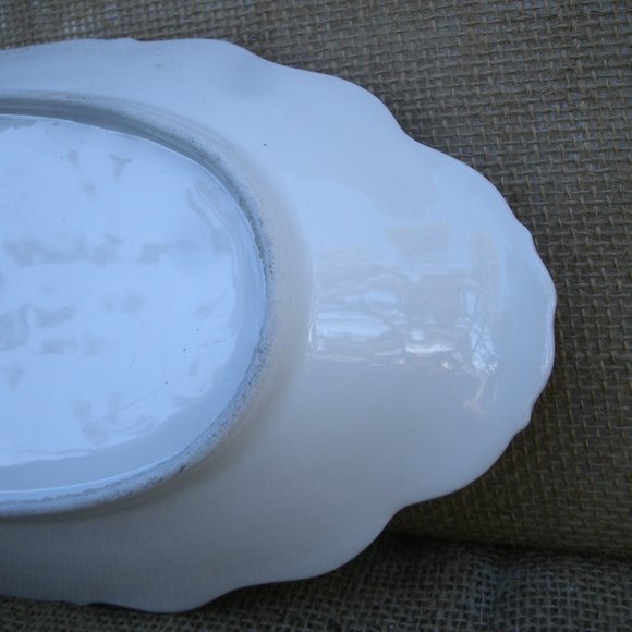 Antique Bawo & Dotter Elite Works Limoges Floral Serve Dish BWD4 - Picture 14 of 16